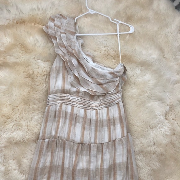 Tularosa Avery One-Shoulder Maxi Dress Stripe L - Picture 4 of 10